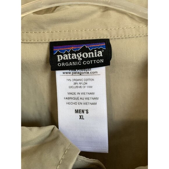 Patagonia Tenpenny Jacket Men’s XL Beige Water Repellent Vented Golf Lightweight - Picture 6 of 9